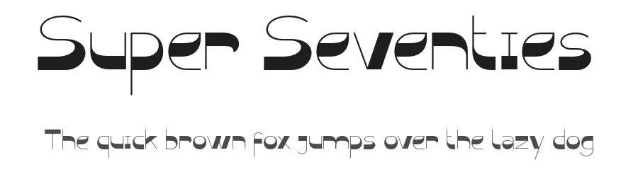 Super Seventies by Dida Ahluddin — Display Font