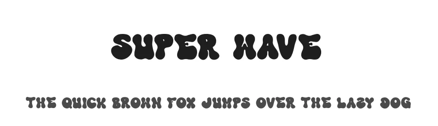 Super Wave by Pandeka Studio — Display Font