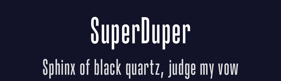SuperDuper by Asaf Hagag — Sans Serif Font — thumbnail 2