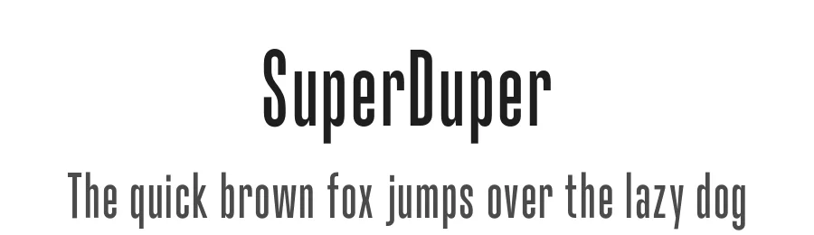 SuperDuper by Asaf Hagag — Sans Serif Font