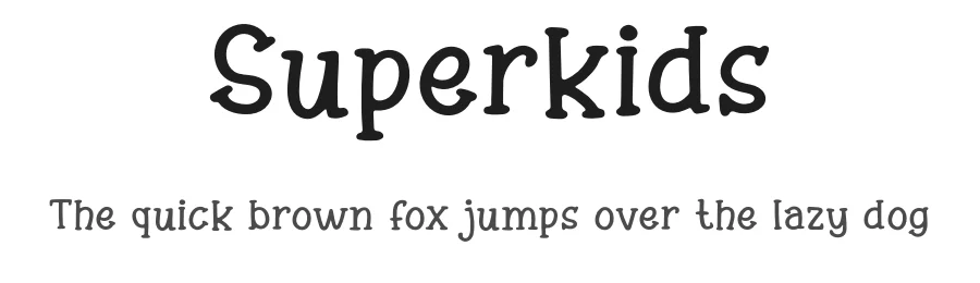 Superkids by Sahirul Puguh — Script Handwritten Font