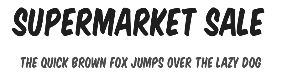 Supermarket Sale by WolfBainX — Script Handwritten Font