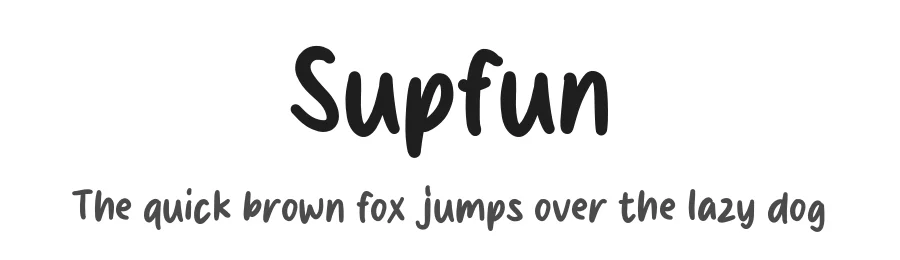 Supfun by MJType (Muhamad Junaid) www.mjtype.com โ Script Handwritten Font