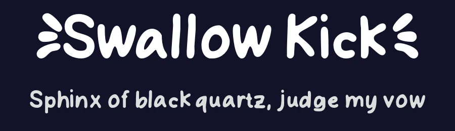 Swallow Kick by MJType (Muhamad Junaid) www.mjtype.com — Script Handwritten Font — thumbnail 2