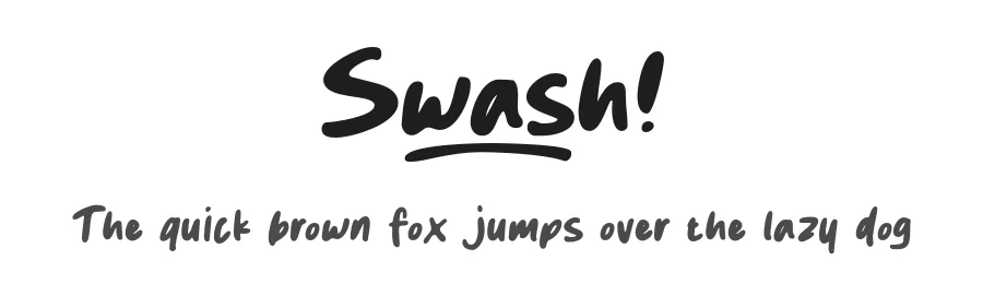 Swash by MJType (Muhamad Junaid) www.mjtype.com — Script Handwritten Font