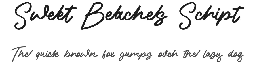Sweet Beaches Script by Stefie Justprince — Script Handwritten Font