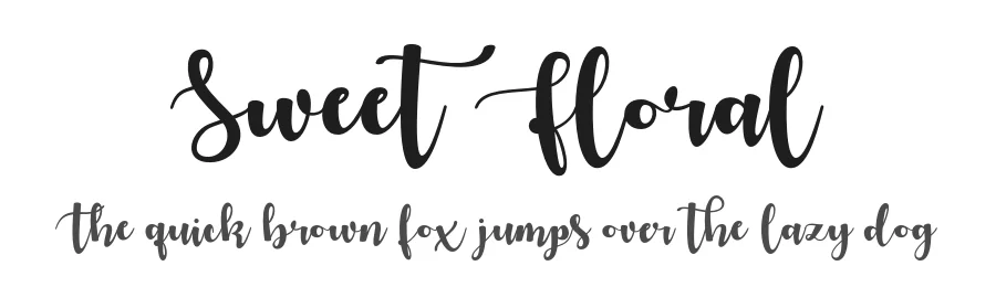Sweet Floral by Gian Studio — Script Handwritten Font