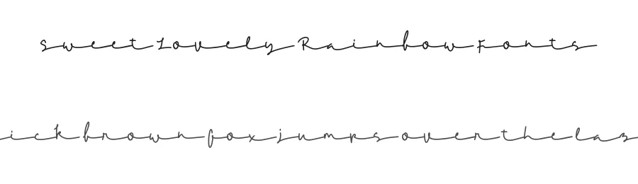 Sweet Lovely Rainbow Fonts by Lettersweet — Script Handwritten Font