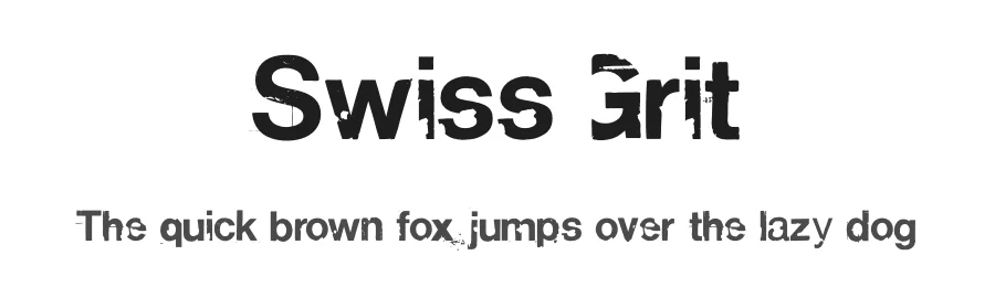 Swiss Grit by Rafael Nascimento โ Display Font