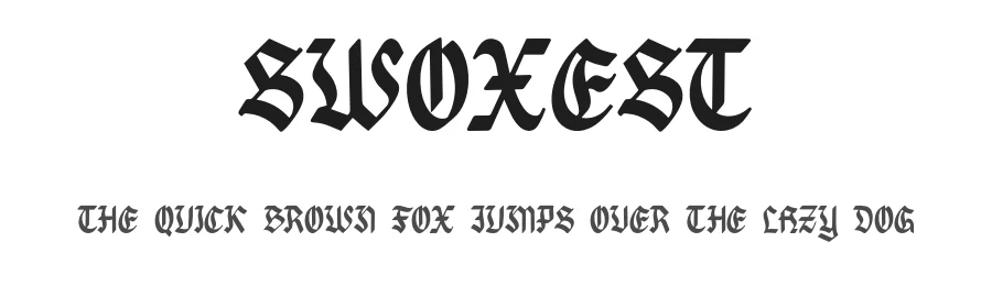 Swoxest by Rony Rizki Jaya — Display Font