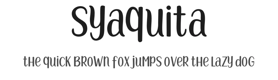Syaquita by Areatype — Script Handwritten Font