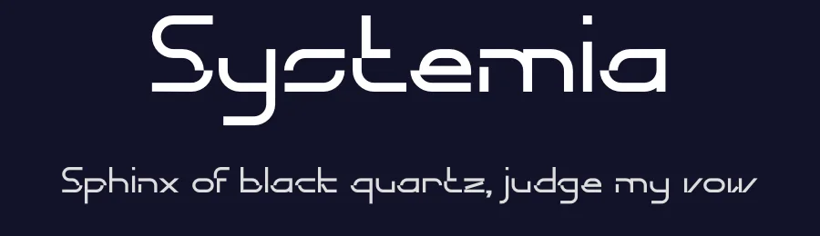 Systemia by IDEBARENG Team — Display Font — thumbnail 2