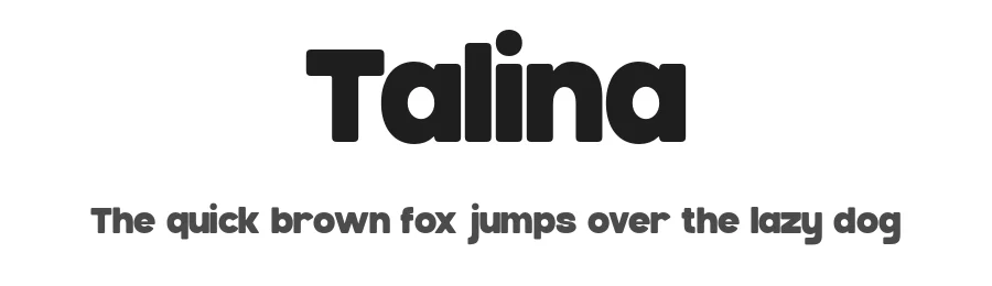 Talina by Jamaludin Ahmad Sahestya Dharma — Display Font