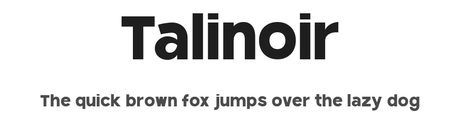 Talinoir by Ragamkata Studio — Sans Serif Font