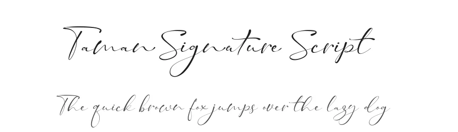 Taman Signature Script by Gilar Studio — Script Handwritten Font