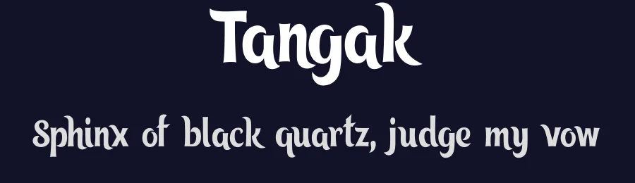 Tangak by Dastan Miraj — Display Font — thumbnail 2