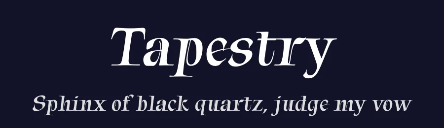 Tapestry by Robert E. Leuschke — Script Handwritten Font — thumbnail 2