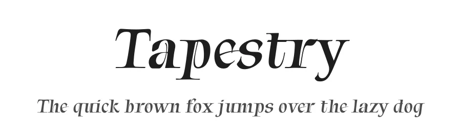 Tapestry by Robert E. Leuschke — Script Handwritten Font