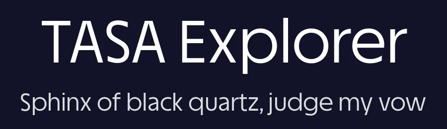 TASA Explorer by Weizhong Zhang — Sans Serif Font — thumbnail 2