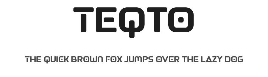 Teqto by Drizy Studio — Display Font