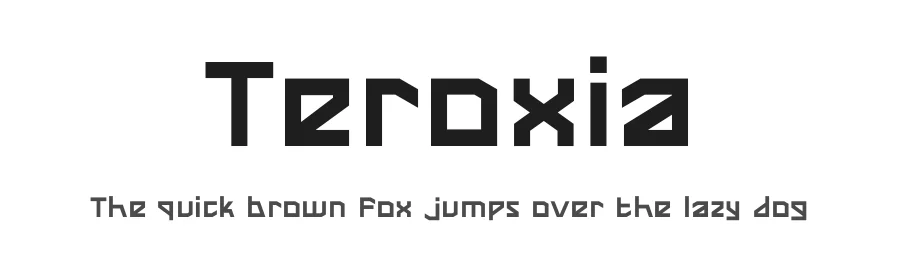 Teroxia by Muhammad Muammar — Display Font