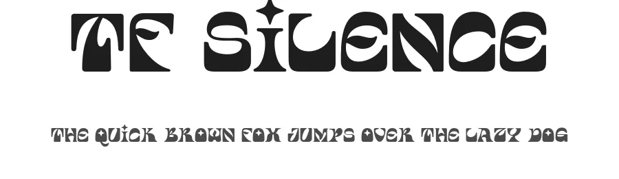 TF Silence by Prio Nurokhim Aji — Display Font