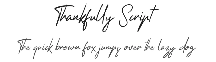Thankfully Script by Rian Rahardi — Script Handwritten Font