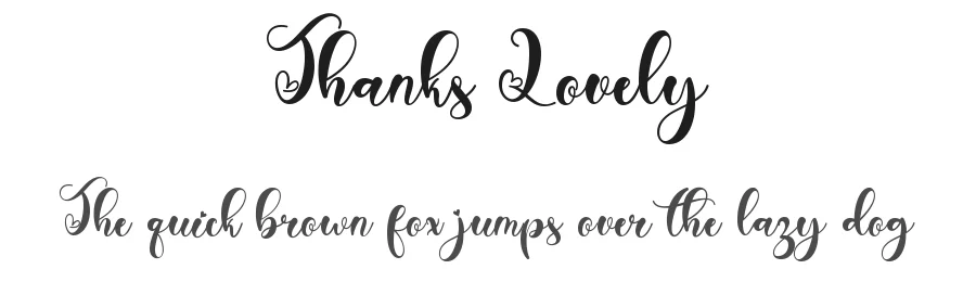 Thanks Lovely by Yoga Letter 2021 (Isroni Yoga Prasetya) — Script Handwritten Font