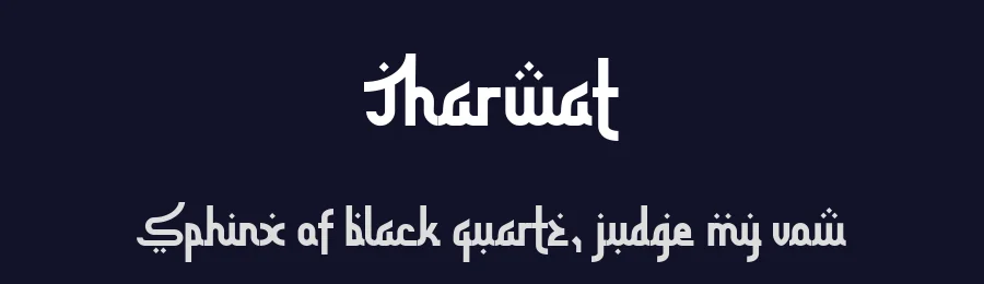 Tharwat by Sahirul Tokokoo Studio — Display Font — thumbnail 2