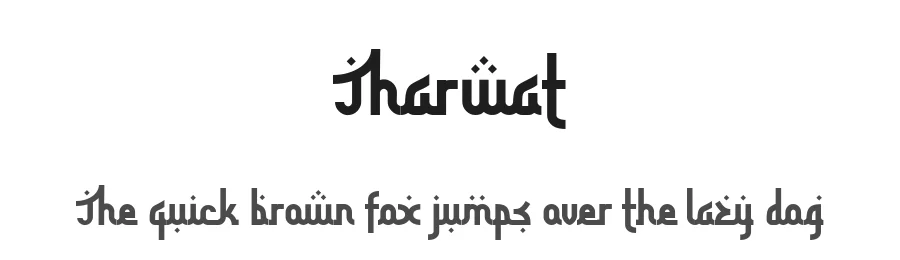 Tharwat by Sahirul Tokokoo Studio — Display Font