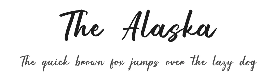 The Alaska by Jefri Dwi Alfatah — Script Handwritten Font