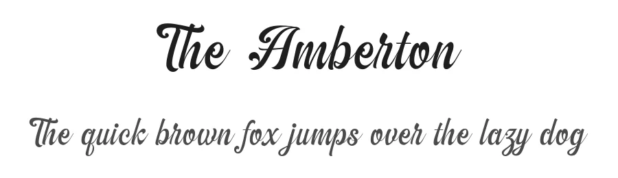 The Amberton by Sahrul Hidayat — Script Handwritten Font