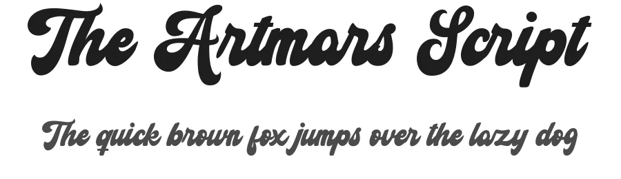 The Artmars Script by Rastype — Script Handwritten Font