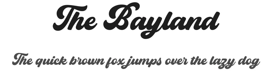 The Bayland by Letterhend Stduio — Script Handwritten Font