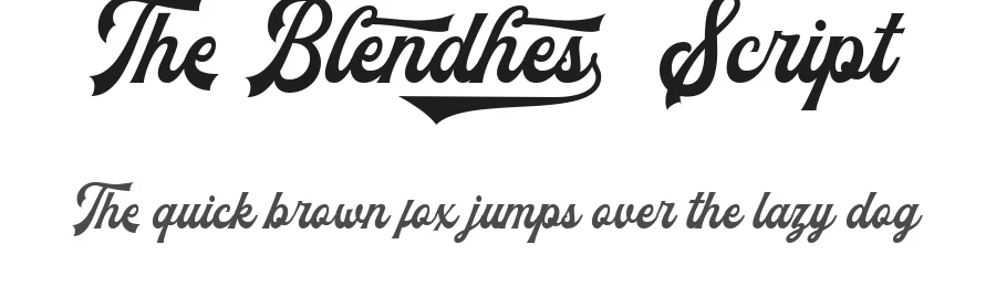 The Blendhes Script by Yudha Rahmat Ageng — Script Handwritten Font