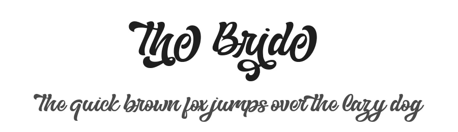 The Bride by Ghazi Humam Fauzan — Script Handwritten Font