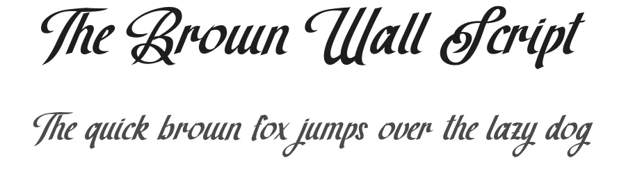 The Brown Wall Script by Ardyanatypes — Script Handwritten Font