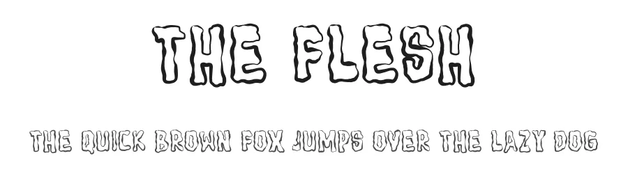 The Flesh by Sahirul — Script Handwritten Font