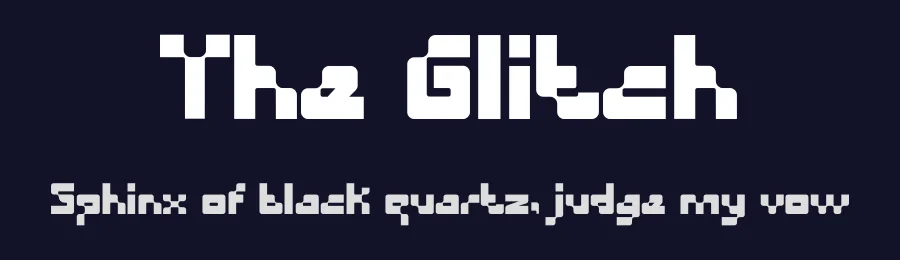 The Glitch by PINISIART TEAM — Display Font — thumbnail 2