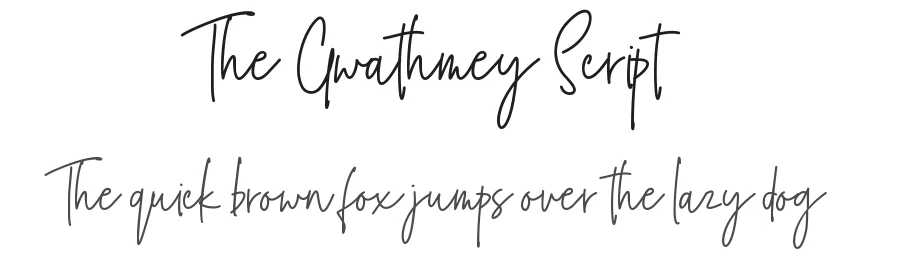 The Gwathmey Script by Rian Rahardi — Script Handwritten Font