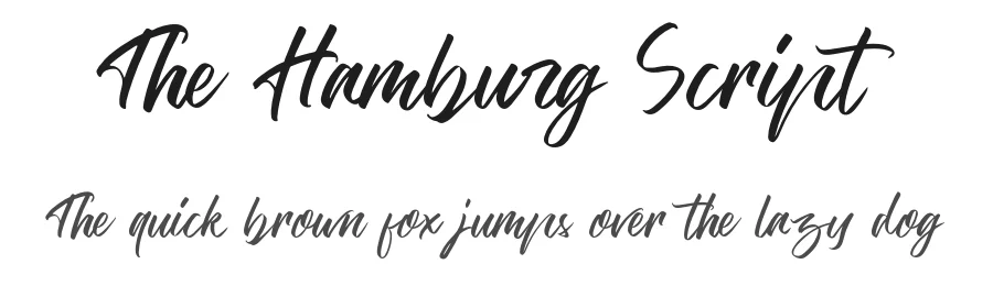 The Hamburg Script by Muhammad Fathi Al Ghazi — Script Handwritten Font