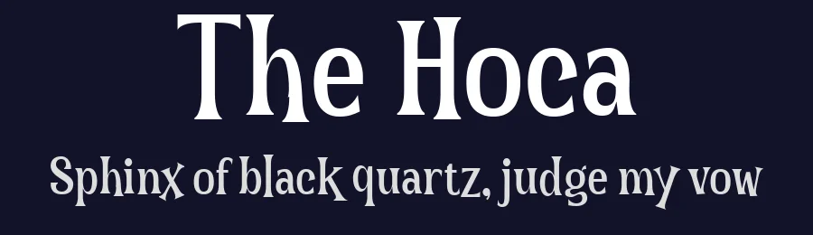 The Hoca by Afkari Studio — Display Font — thumbnail 2