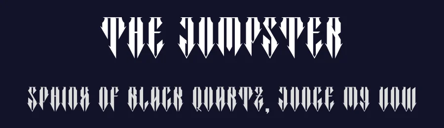 The Jumpster by Ari Wibowo — Display Font — thumbnail 2