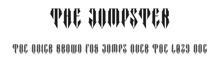 The Jumpster by Ari Wibowo — Display Font