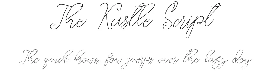 The Kastle Script by triotone — Script Handwritten Font