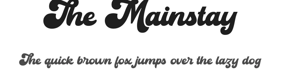 The Mainstay by ahweproject — Script Handwritten Font