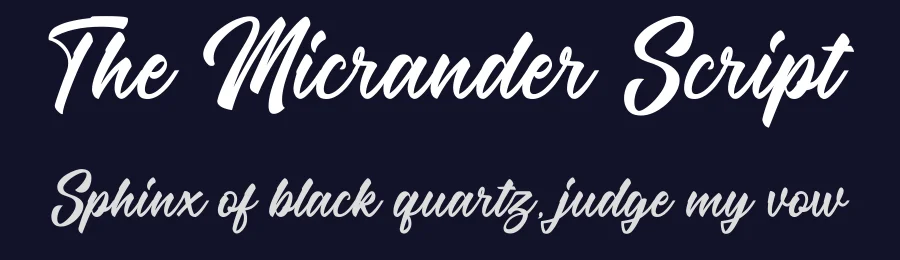 The Micrander Script — Script Handwritten Font — thumbnail 2