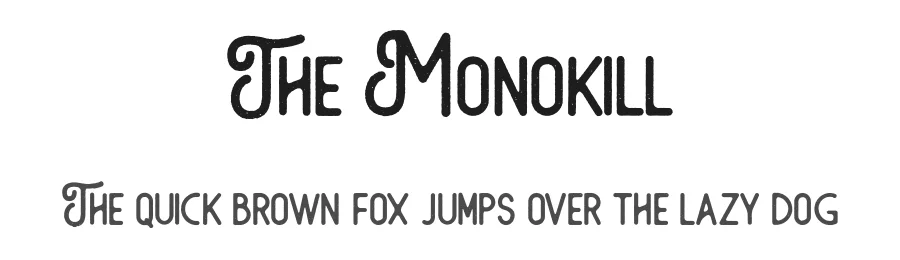 The Monokill by Boldirens Co — Sans Serif Font