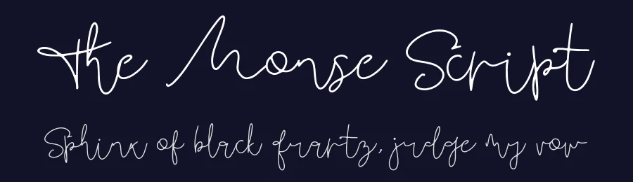 The Monse Script — Script Handwritten Font — thumbnail 2