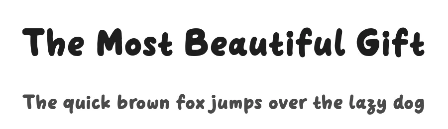 The Most Beautiful Gift by Keithzo; Situjuh Nazara — Script Handwritten Font